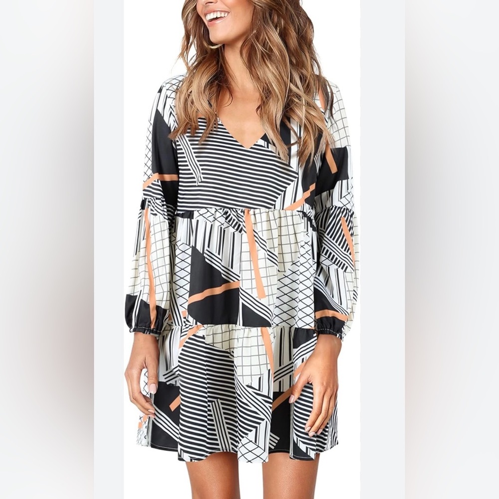 Geometric Patterned Dress